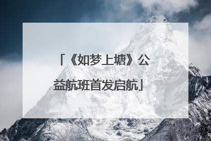 《如梦上塘》公益航班首发启航