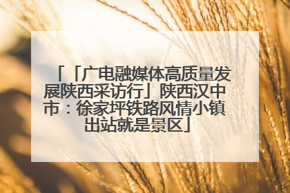 「广电融媒体高质量发展陕西采访行」陕西汉中市：徐家坪铁路风情小镇 出站就是景区