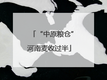“中原粮仓”河南麦收过半