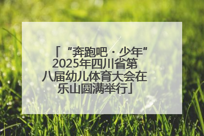“奔跑吧・少年”2025年四川省第八届幼儿体育大会在乐山圆满举行