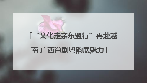 “文化走亲东盟行”再赴越南 广西邕剧粤韵展魅力