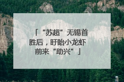 “苏超”无锡首胜后，盱眙小龙虾前来“助兴”