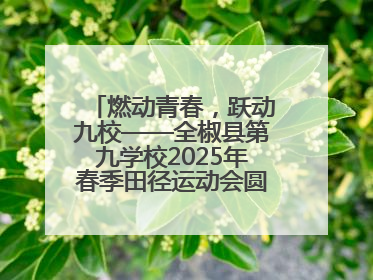燃动青春，跃动九校——全椒县第九学校2025年春季田径运动会圆满收官