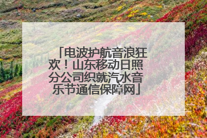 电波护航音浪狂欢！山东移动日照分公司织就汽水音乐节通信保障网