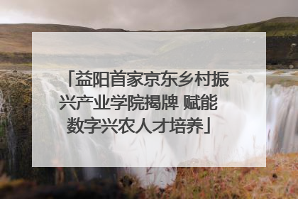 益阳首家京东乡村振兴产业学院揭牌 赋能数字兴农人才培养