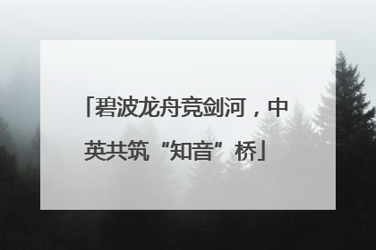 碧波龙舟竞剑河，中英共筑“知音”桥