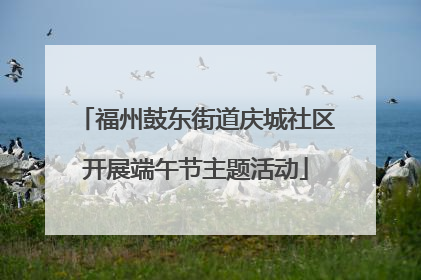 福州鼓东街道庆城社区开展端午节主题活动