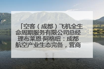 空客（成都）飞机全生命周期服务有限公司总经理布莱恩·阿格纽：成都航空产业生态完备，营商环境优势显著