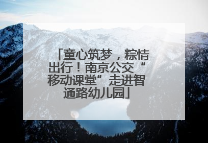 童心筑梦，粽情出行！南京公交“移动课堂”走进智通路幼儿园