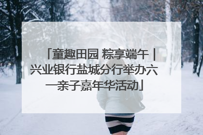 童趣田园 粽享端午｜兴业银行盐城分行举办六一亲子嘉年华活动