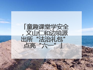 童趣课堂学安全，文山仁和边境派出所“法治礼包”点亮“六一”