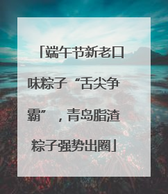 端午节新老口味粽子“舌尖争霸”，青岛脂渣粽子强势出圈