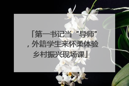 第一书记当“导师”，外籍学生来怀柔体验乡村振兴现场课