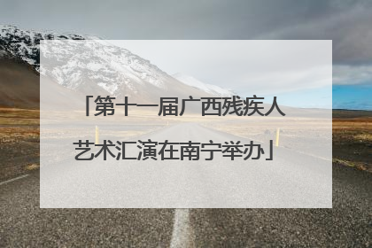 第十一届广西残疾人艺术汇演在南宁举办