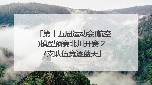 第十五届运动会(航空)模型预赛北川开赛 27支队伍竞逐蓝天