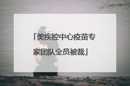 美疾控中心疫苗专家团队全员被裁