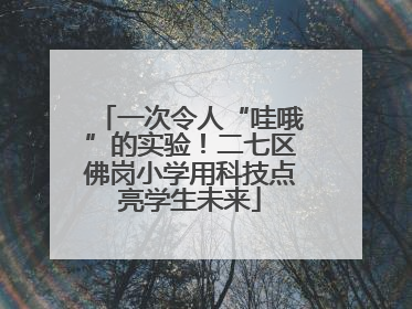 一次令人“哇哦”的实验！二七区佛岗小学用科技点亮学生未来