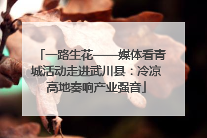 一路生花——媒体看青城活动走进武川县：冷凉高地奏响产业强音