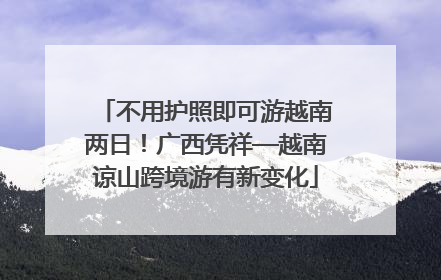 不用护照即可游越南两日！广西凭祥—越南谅山跨境游有新变化
