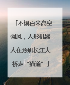 不惧百米高空强风，人形机器人在燕矶长江大桥走“猫道”