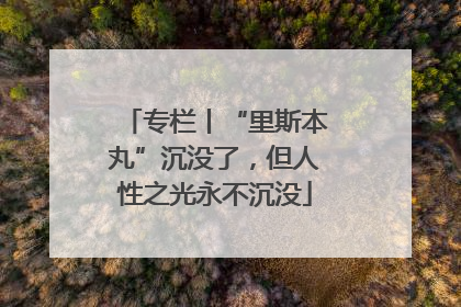 专栏丨“里斯本丸”沉没了，但人性之光永不沉没