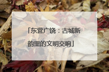 东营广饶：古城新韵里的文明交响