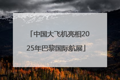 中国大飞机亮相2025年巴黎国际航展