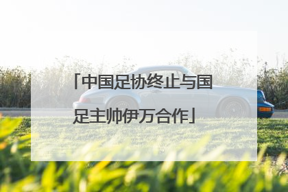 中国足协终止与国足主帅伊万合作