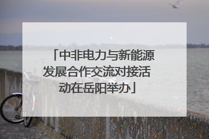 中非电力与新能源发展合作交流对接活动在岳阳举办