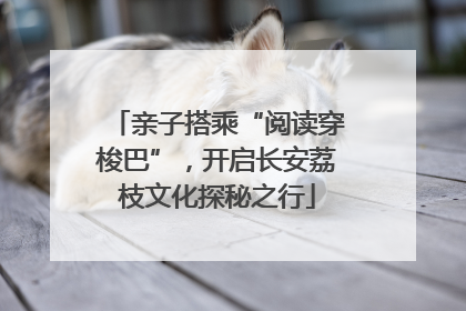 亲子搭乘“阅读穿梭巴”，开启长安荔枝文化探秘之行