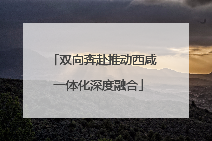 双向奔赴推动西咸一体化深度融合