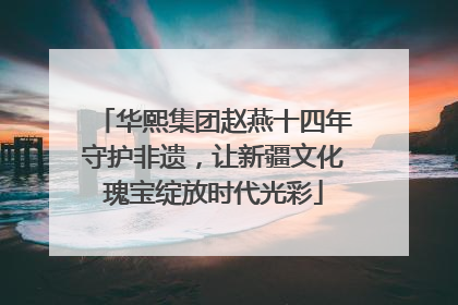 华熙集团赵燕十四年守护非遗，让新疆文化瑰宝绽放时代光彩