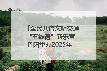 全民共谱文明交通“五线谱”新乐章 丹阳举办2025年“文明交通 同心同行”主题宣传活动