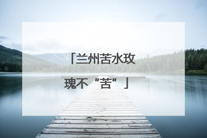 兰州苦水玫瑰不“苦”