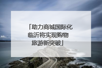 助力商城国际化 临沂将实现购物旅游新突破