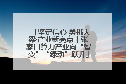 坚定信心 勇挑大梁·产业新亮点丨张家口算力产业向“智变”“绿动”跃升