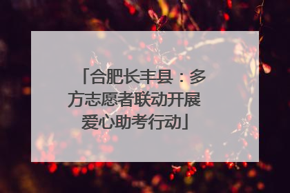 合肥长丰县：多方志愿者联动开展爱心助考行动