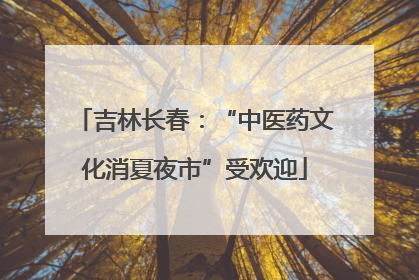 吉林长春：“中医药文化消夏夜市”受欢迎
