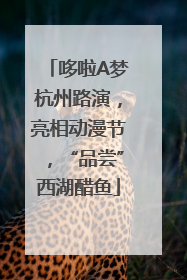 哆啦A梦杭州路演，亮相动漫节，“品尝”西湖醋鱼