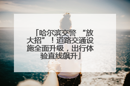 哈尔滨交警 “放大招”！道路交通设施全面升级，出行体验直线飙升