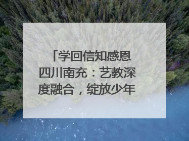 学回信知感恩 四川南充：艺教深度融合，绽放少年儿童风采｜您牵挂的四川