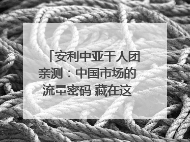 安利中亚千人团亲测：中国市场的流量密码 藏在这些细节里