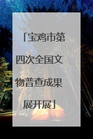 宝鸡市第四次全国文物普查成果展开展