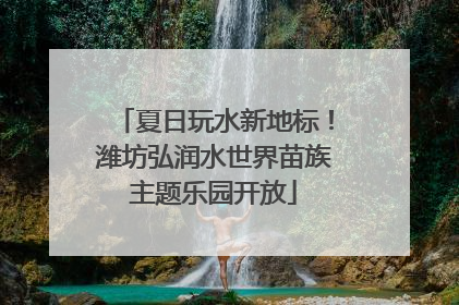 夏日玩水新地标！潍坊弘润水世界苗族主题乐园开放