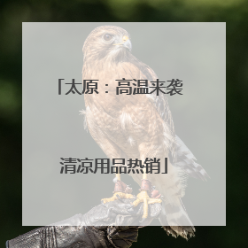 太原：高温来袭 清凉用品热销