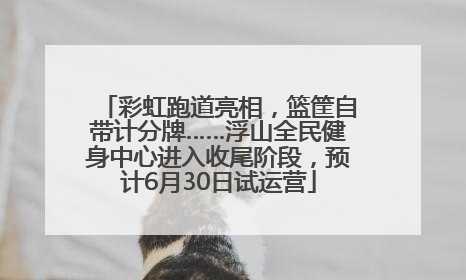 彩虹跑道亮相，篮筐自带计分牌……浮山全民健身中心进入收尾阶段，预计6月30日试运营