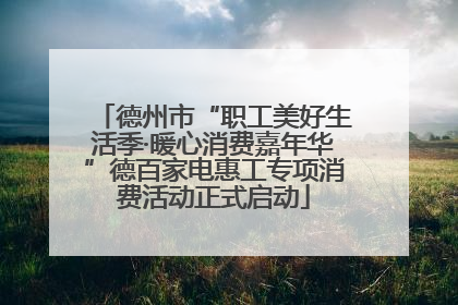 德州市“职工美好生活季·暖心消费嘉年华”德百家电惠工专项消费活动正式启动