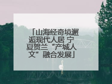 山海经奇境邂逅现代人居 宁夏贺兰“产城人文”融合发展