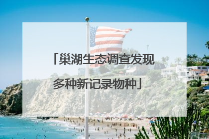 巢湖生态调查发现多种新记录物种