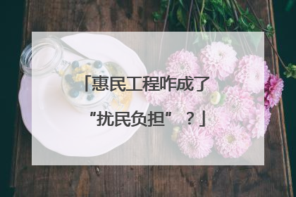 惠民工程咋成了“扰民负担”？